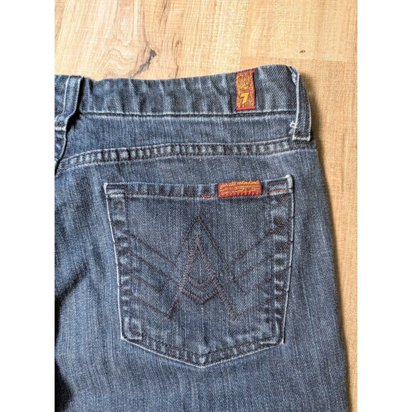7 For All Mankind Blue Boot Cut Jeans - Picture 4 of 10